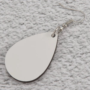 20Pcs Sublimation Blank Earrings Teardrop Heat Transfer DIY Jewelry Making