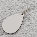 20Pcs Sublimation Blank Earrings Teardrop Heat Transfer DIY Jewelry Making