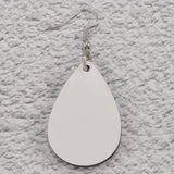 20Pcs Sublimation Blank Earrings Teardrop Heat Transfer DIY Jewelry Making