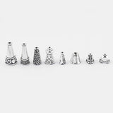 20Pcs Tibetan Silver Tassel Cord End Caps for 1.5mm Leather Cord DIY Jewelry