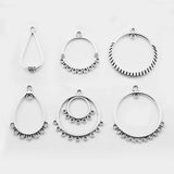 20Pcs Tibetan Silver Teardrop Chandelier Charms Pendant for DIY Jewelry Making