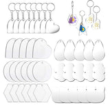 20Pcs Acrylic Blanks for DIY Keychain Pendant Jewelry Making