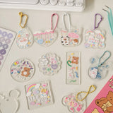 20Pcs Acrylic Blanks for DIY Keychain Pendant Jewelry Making