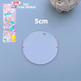 20Pcs Acrylic Blanks for DIY Keychain Pendant Jewelry Making