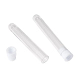 20Pcs Clear Plastic Tube Bottle Bead Containers with Lid Jewelry Storage Jars