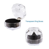 20Pcs Plastic Ring Boxes Earring Display Cases Storage Organizer Holder