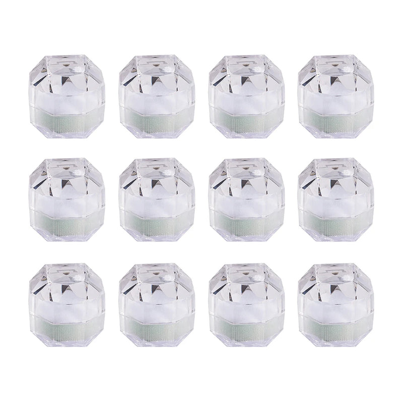 20Pcs Plastic Ring Boxes Earring Display Cases Storage Organizer Holder