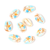 20Pcs Muticolor Shell Loose Beads for Jewelry Making DIY Earring Accessories