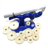 20Pcs Watch Back Press Fitting Dies Repair Kit for Round Rectangular Drop