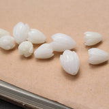 20Pcs Jasmine Flower Artificial Coral Beads 7-8mm for Jewelry Making