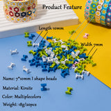 20Pcs Enamel I Shape Beads for Boho Bracelet Jewelry Making