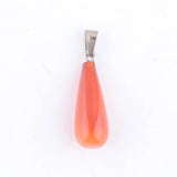 20Pcs Natural Stone Water Drop Crystal Agates Opal Pendulum Charm