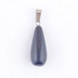 20Pcs Natural Stone Water Drop Crystal Agates Opal Pendulum Charm