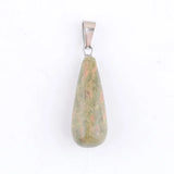 20Pcs Natural Stone Water Drop Crystal Agates Opal Pendulum Charm