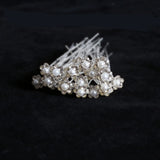 20Pcs Women U-shaped Pin Barrette Clip Hairpins Simulated Pearl Bridal Tiara