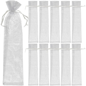 20Pcs Yarn Drawstring Bag Gift Pouches Fan Packaging Organza Mesh Bags