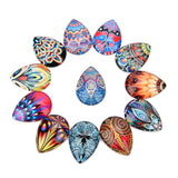 20Pcs Mixed Photo Glass Drop Cabochons Jewelry Supplies