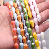 20Pcs Water Drop Faceted Crystal Beads 8x14mm Teardrop Shape Austria Crystal