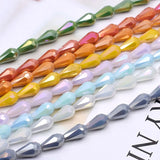 20Pcs Water Drop Faceted Crystal Beads 8x14mm Teardrop Shape Austria Crystal