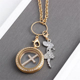 20Pcs Clear Crystal Lady Charms Pendant DIY Bracelet Necklace Jewelry