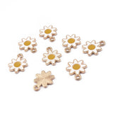 Enamel Sun Flower Charms Daisy Flowers Alloy Pendant DIY Jewelry Making