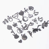 20Pcs Stainless Steel Heart Crown Tree Necklaces Mix Style Party Jewelry