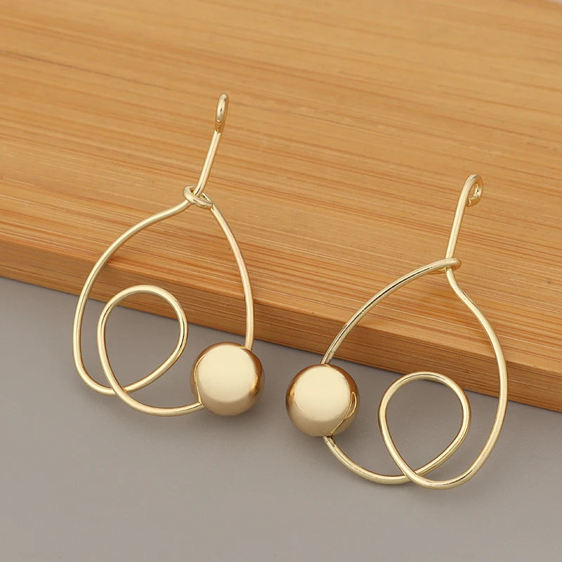 20Pcs Geometric Line Shape Charms Pendants for DIY Earrings