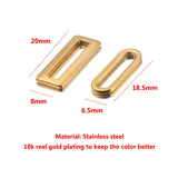 20Pcs Stainless Steel Earring Findings Charms for DIY Making