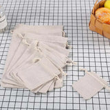 20Pcs Solid Drawstring Burlap Bag 7x9 9x12 13x18 15x20 cm Jute Gift Bags