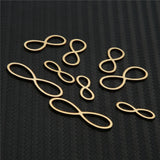 20Pcs Stainless Steel Infinity Symbol Charms Pendants DIY Craft