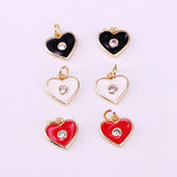 20Pcs Mini Enamel Pendant, Colorful Star/Eye/Moon Shape Charm Jewelry