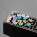 20Pcs 8mm Colorful Natural Shell Flower Beads For Diy Earrings