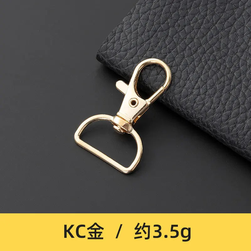 20Pcs Metal Carabiner Clip Swivel Trigger Dog Buckle KeyRing KeyHooks