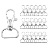 20Pcs Metal Carabiner Clip Swivel Trigger Dog Buckle KeyRing KeyHooks