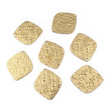 20Pcs 19*22MM Brass Square Earrings Metal Charms Jewelry Findings