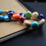 20pcs 16mm Round Ceramic Beads Multi-color for Jewelry Making DIY
