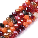 20 Strands Electroplate Faceted Glass Beads for DIY Jewelry Making