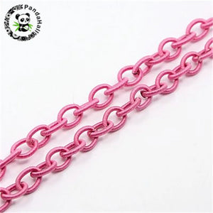 20 Strands Oval Elastic Thread Chains Nylon Cord String Rope for Jewelry Making