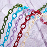 20 Strands Oval Elastic Thread Chains Nylon Cord String Rope for Jewelry Making