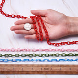 20 Strands Oval Elastic Thread Chains Nylon Cord String Rope for Jewelry Making