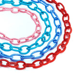 20 Strands Oval Elastic Thread Chains Nylon Cord String Rope for Jewelry Making
