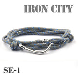 VIKINGS Anchor Bracelet, Colorful Nylon Rope Design