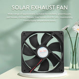 20W Solar Exhaust Fan Air 6 Inch Mini Ventilator for Dog Chicken House RV