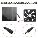 20W Solar Exhaust Fan Air 6 Inch Mini Ventilator for Dog Chicken House RV