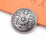 20X 20*20mm Antique Brass/Silver Western Cowboy Flower Conchos Button