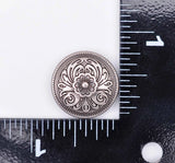 20X 20*20mm Antique Brass/Silver Western Cowboy Flower Conchos Button