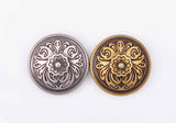 20X 20*20mm Antique Brass/Silver Western Cowboy Flower Conchos Button