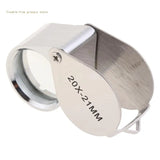 Mini Portable Handheld Jewelry Magnifier 20X-21mm for Authenticating Jewelry