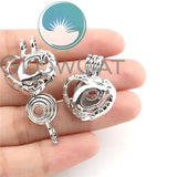 Alphabet Beads Cage Locket Perfume Diffuser Aromatherapy Charms