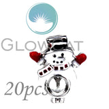 Enamel Rhinestone Christmas Tree Santa Gloves Snowman Beads Cage Pendant